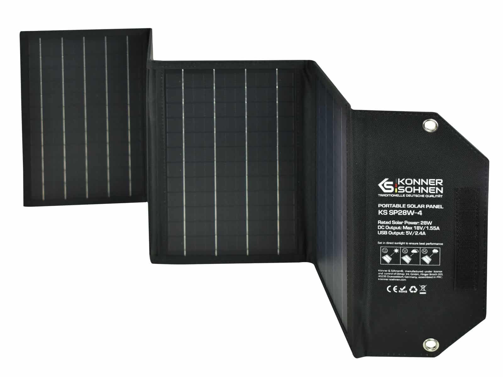 Monokristalliline silikoon kaasaskantav päikesepaneel KS SP28W-4 - Image 7